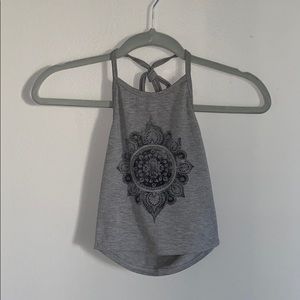 Gray Halter Top